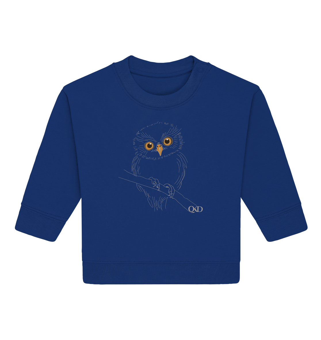 Eulen Druck - Baby Organic Sweatshirt 6-36 M