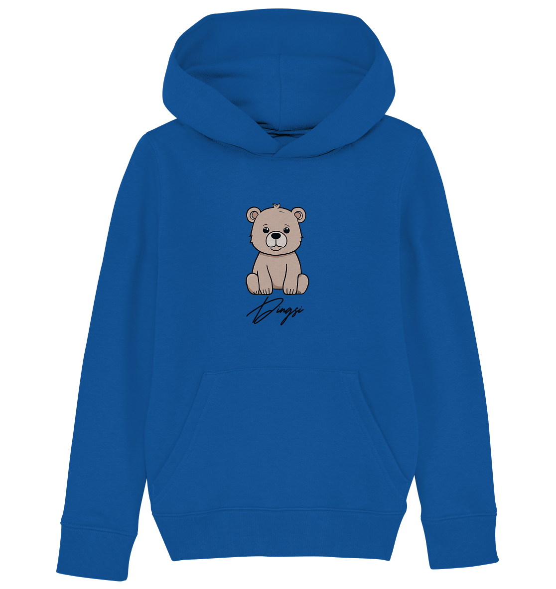 Kids Bio Baumwoll Hoodie mit Dingsi Bärli druck