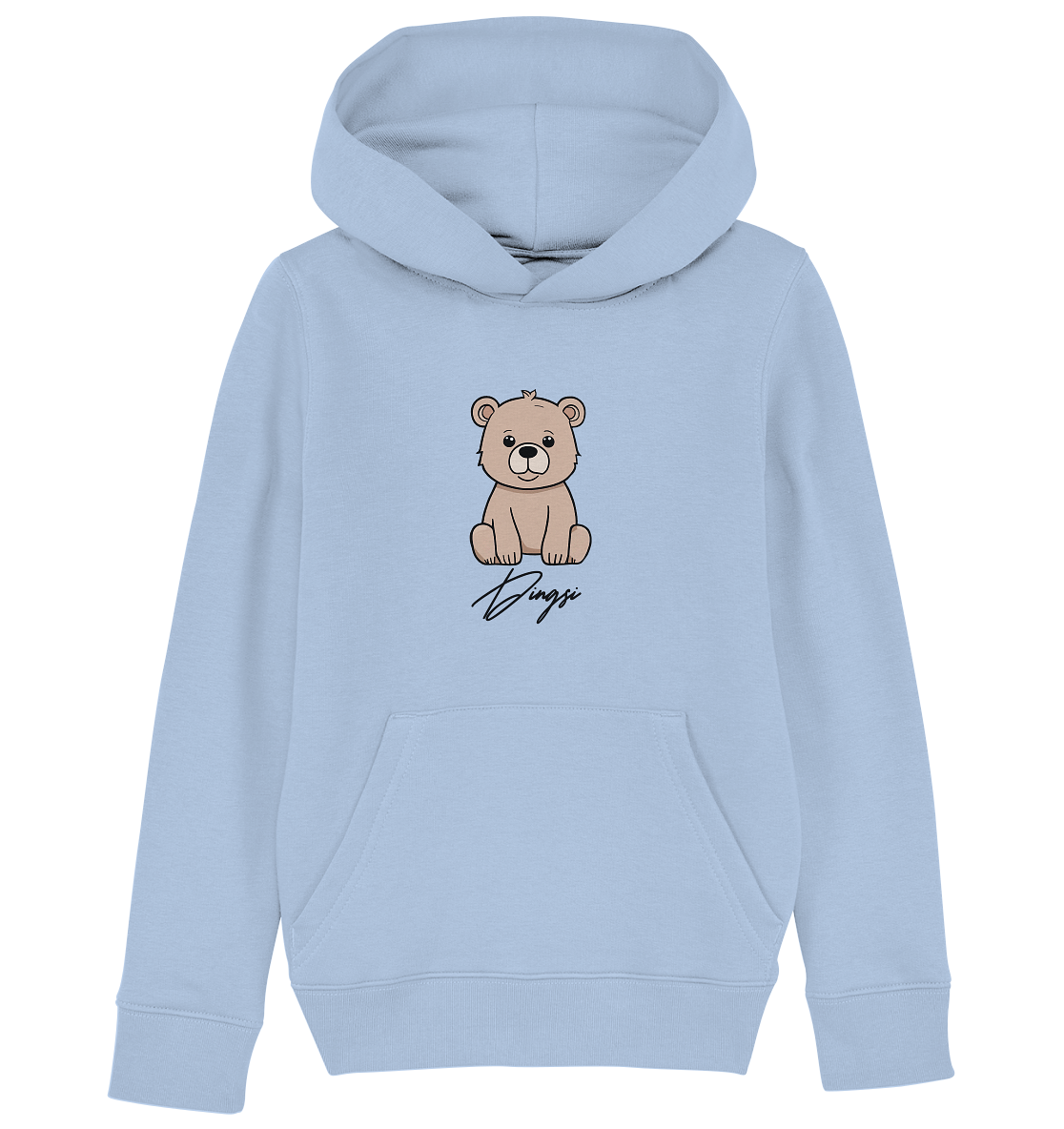Kids Bio Baumwoll Hoodie mit Dingsi Bärli druck