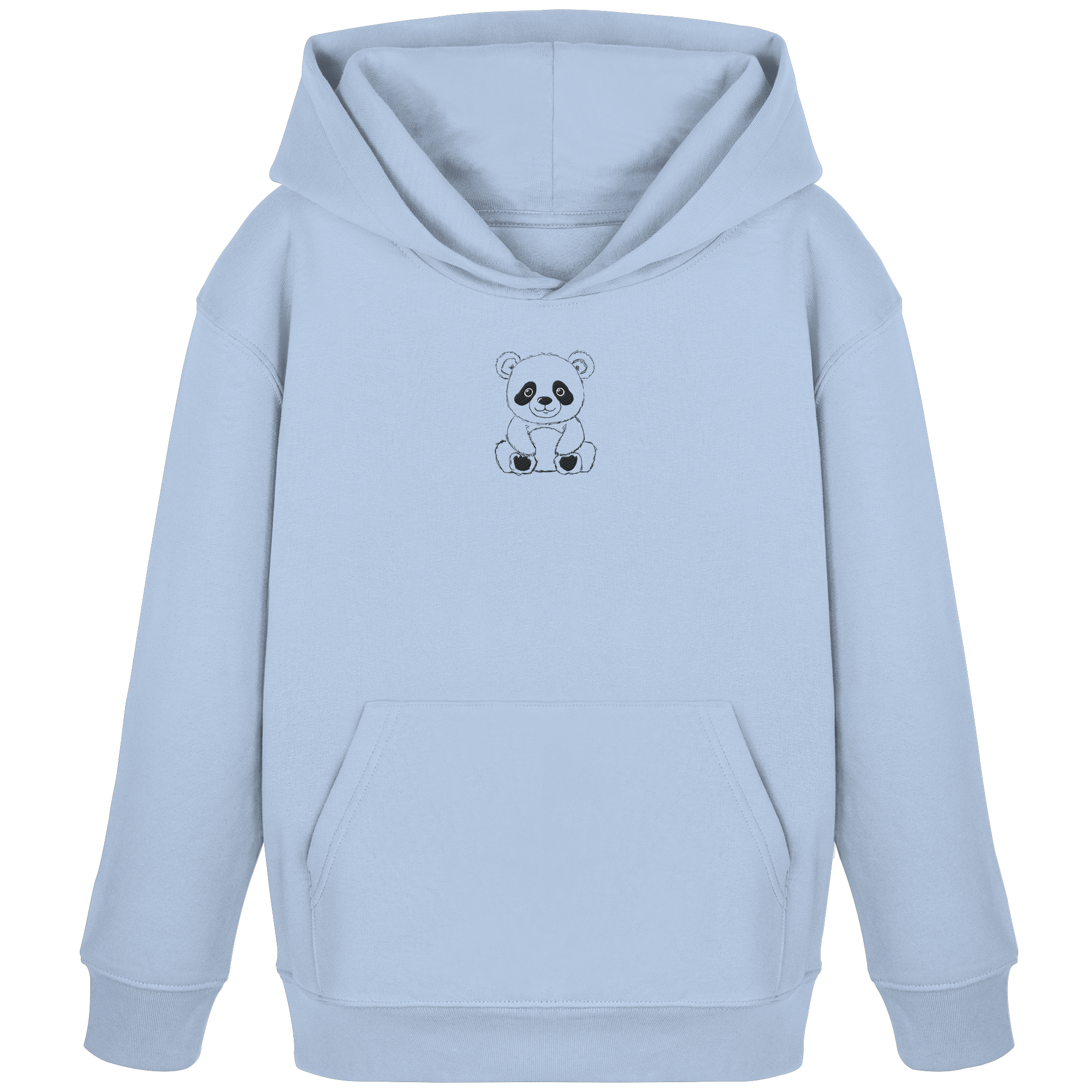 Pandabär gestickt - Organic Hoodie for Kids