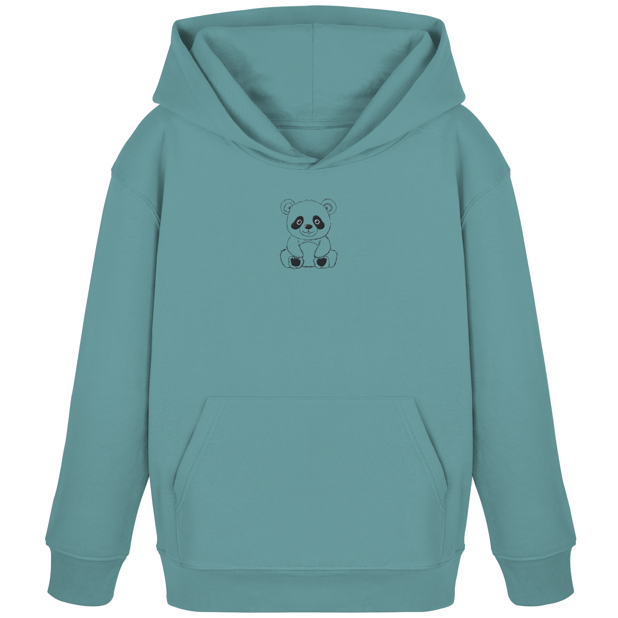 Pandabär gestickt - Organic Hoodie for Kids