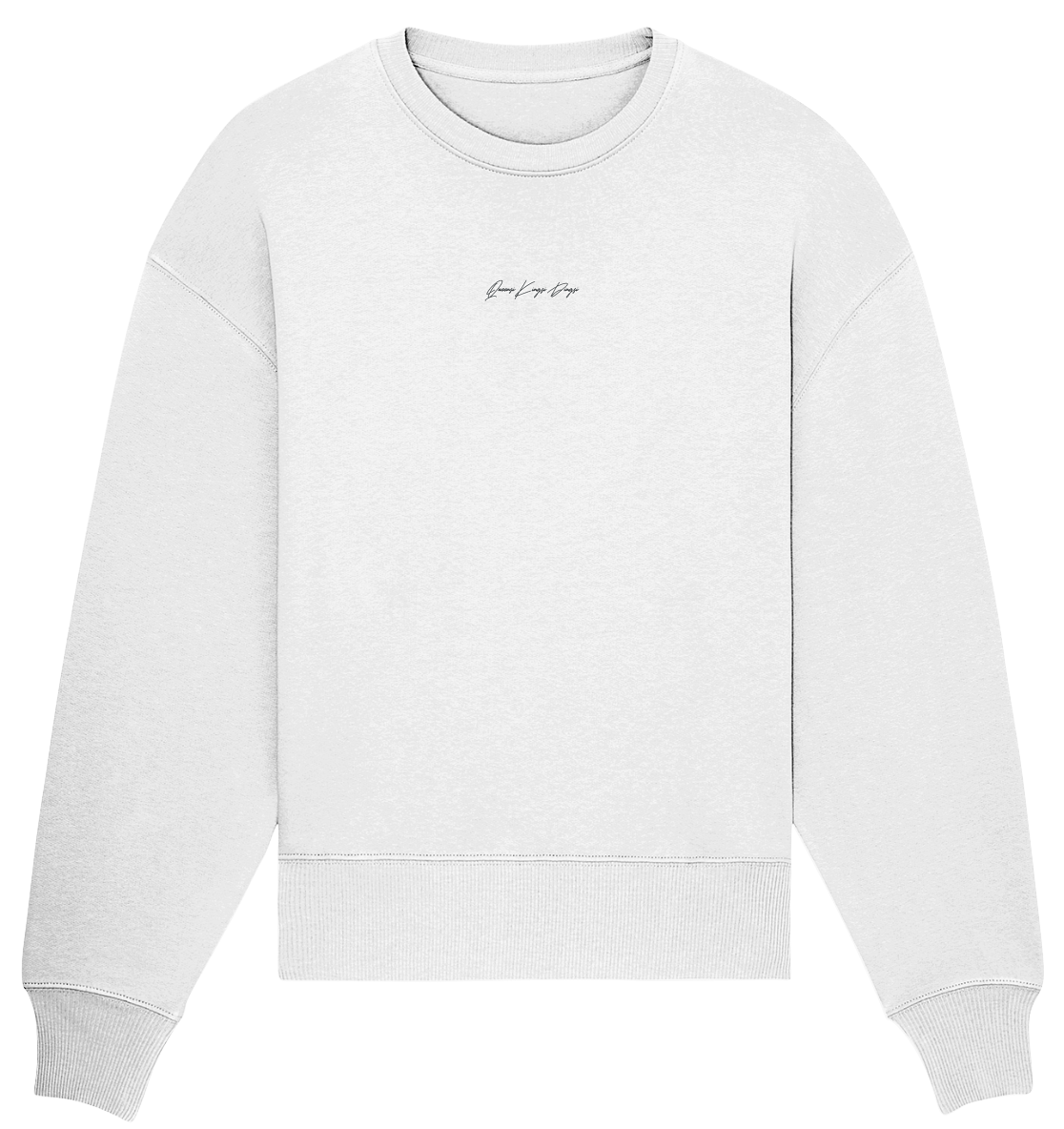Oversize Sweatshirt mit gesticktem Schriftzug
