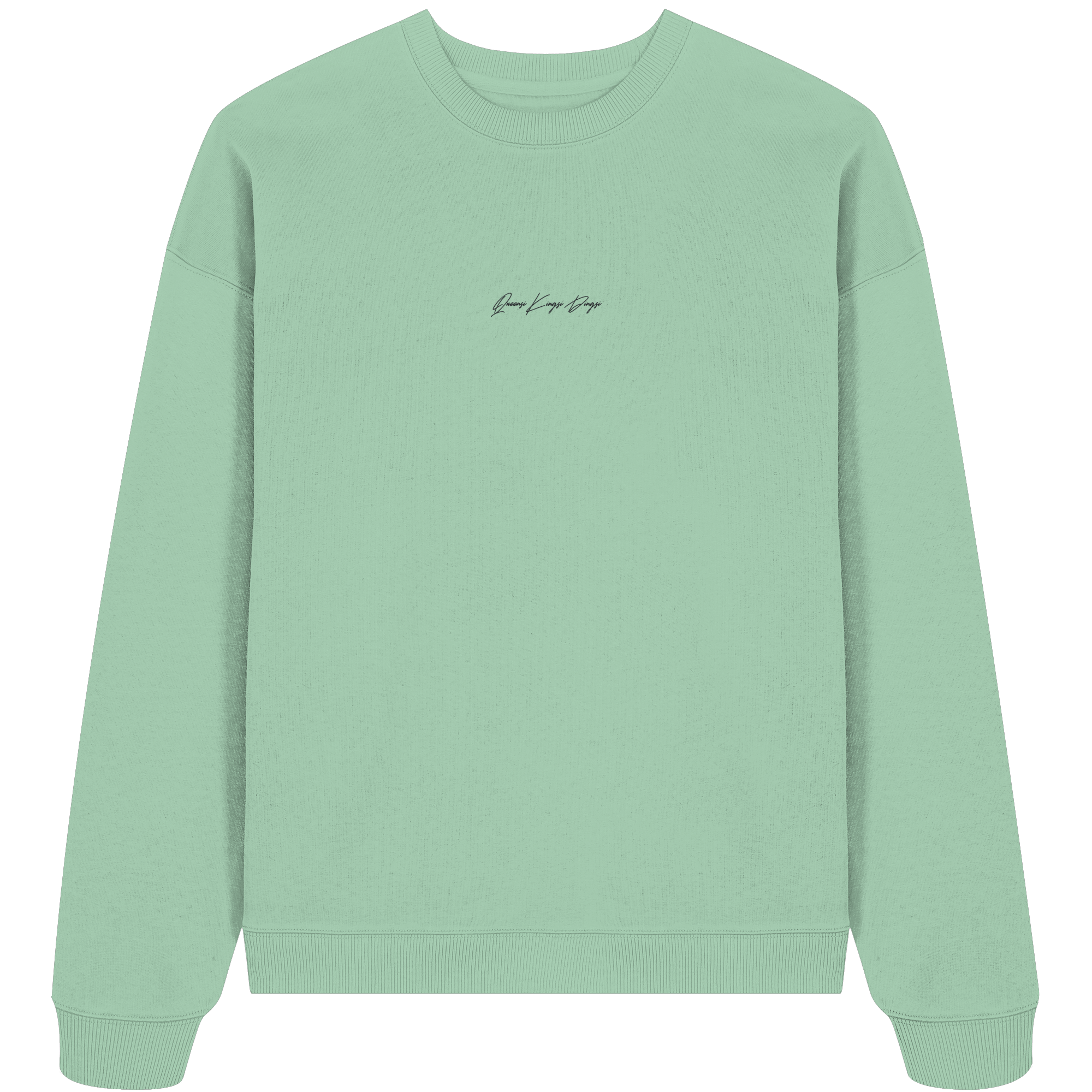 Oversize Sweatshirt mit gesticktem Schriftzug