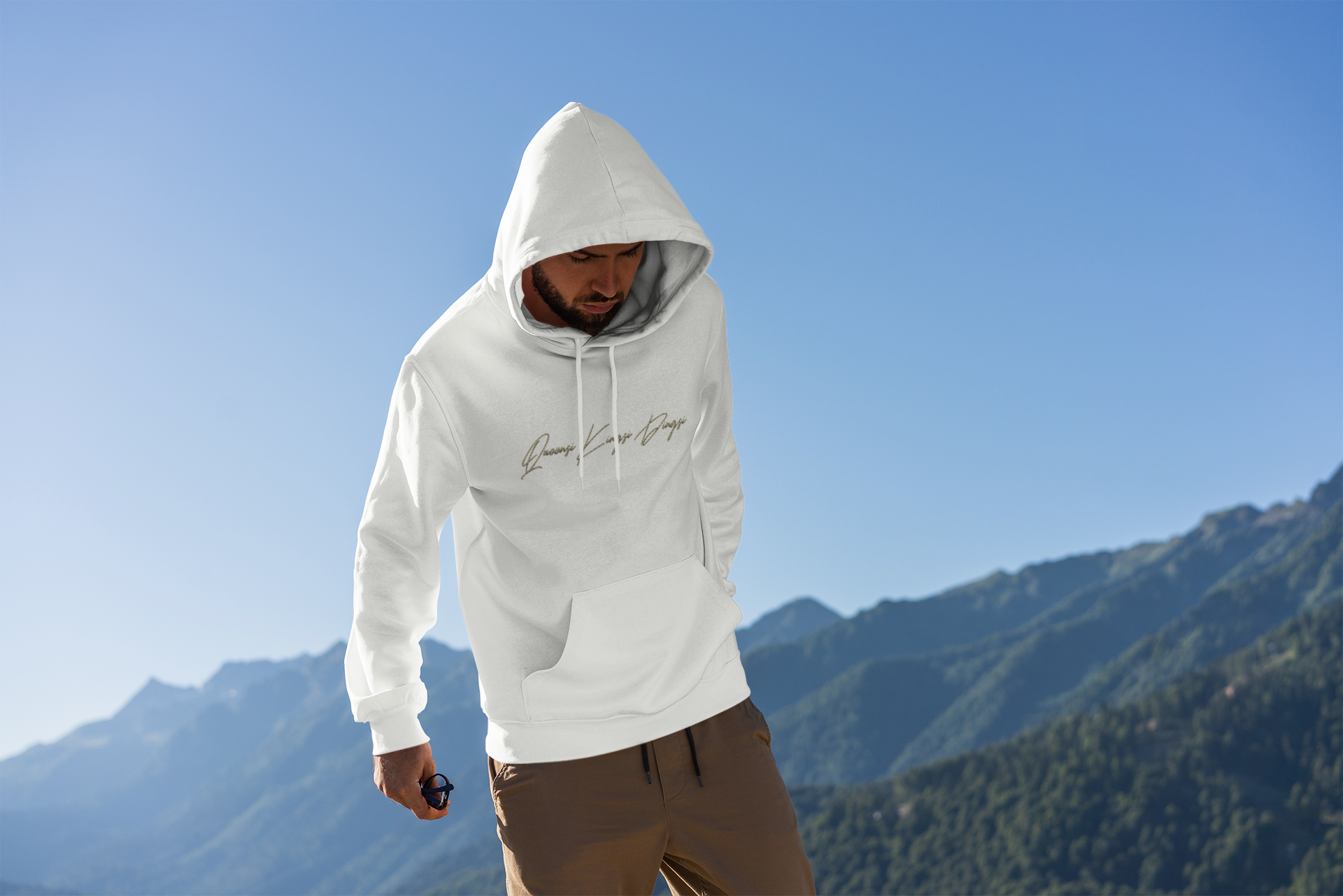nachhaltiger biohoodie für männer