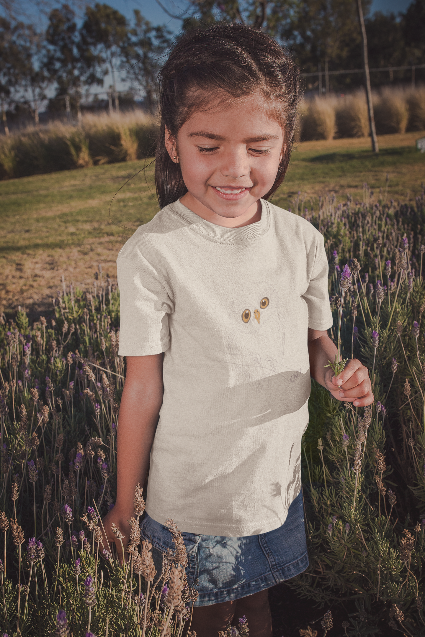 Eulen Druck  - Kids Organic Shirt