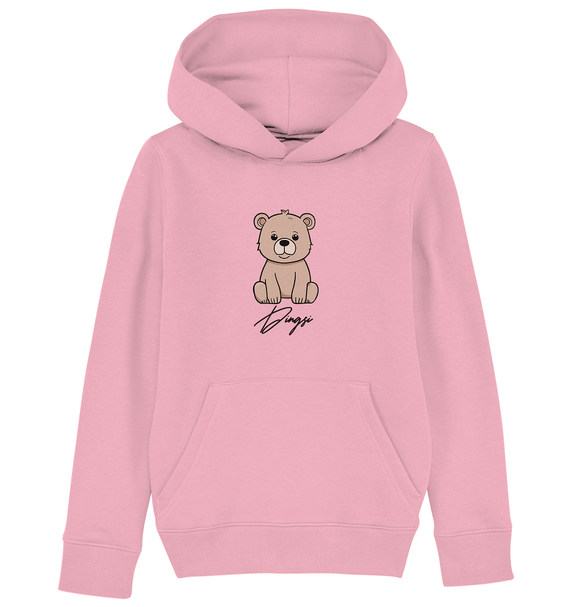 Kids Bio Baumwoll Hoodie mit Dingsi Bärli druck