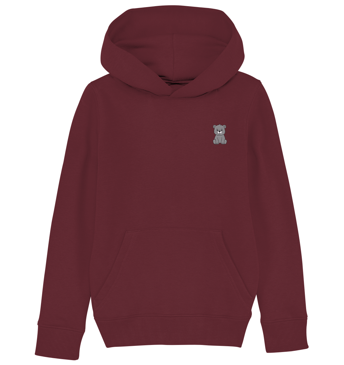 Kinder Hoodie mit gestickten Bär