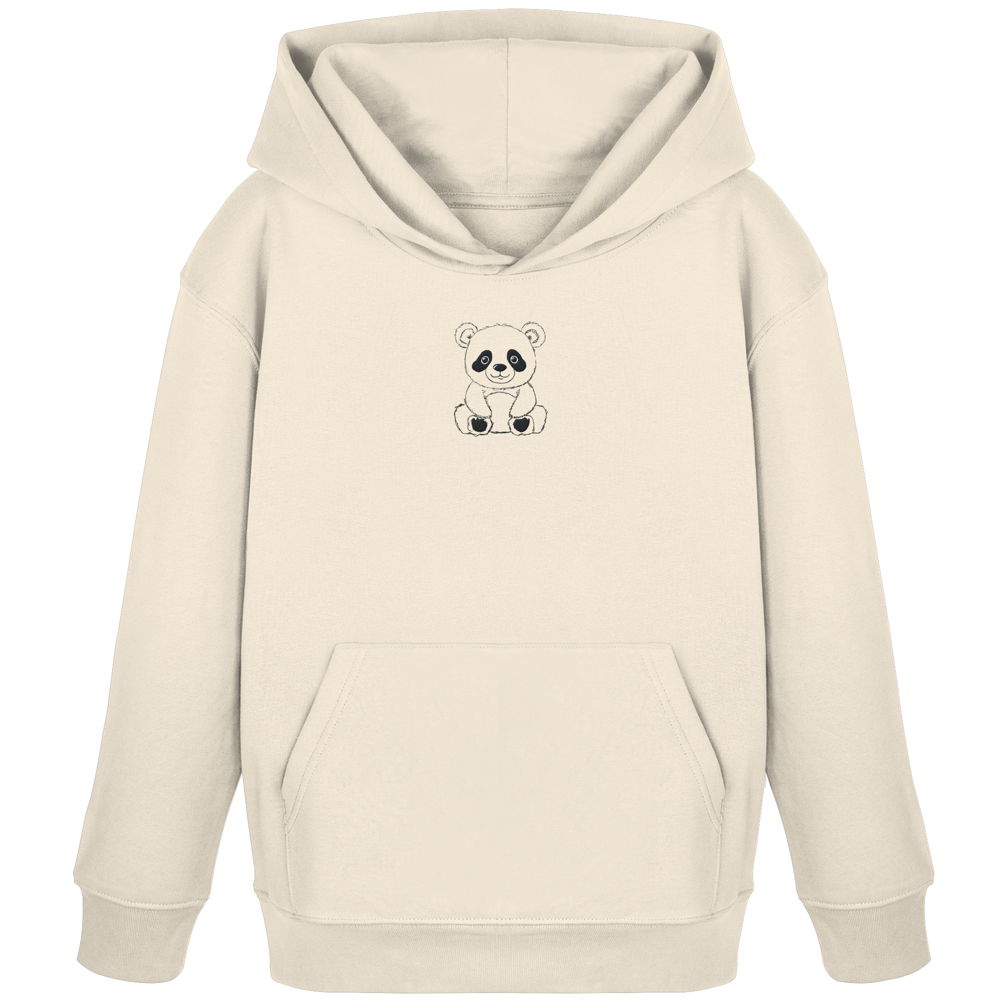 Pandabär gestickt - Organic Hoodie for Kids