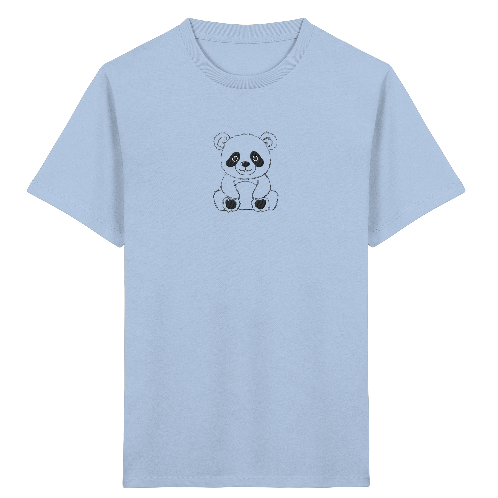 Pandabär gestickt  - Organic Shirt for Kids