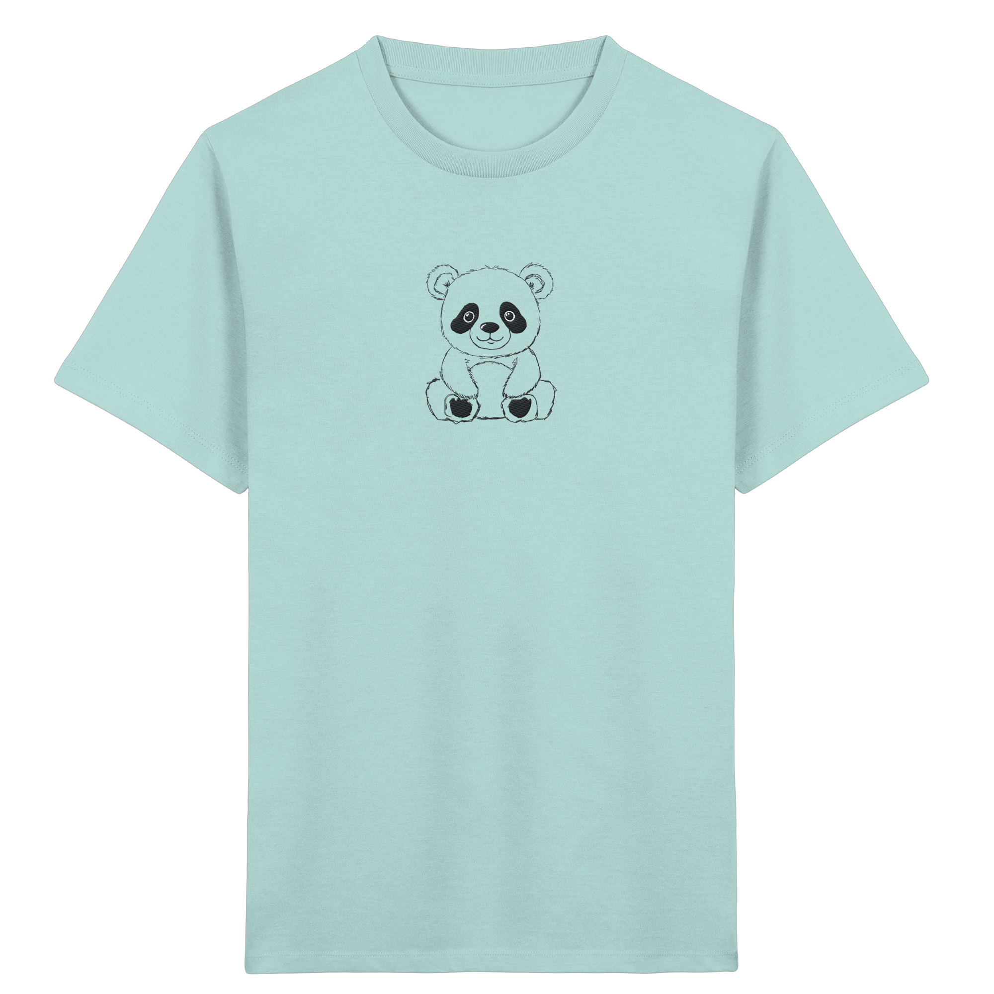 Pandabär gestickt  - Organic Shirt for Kids