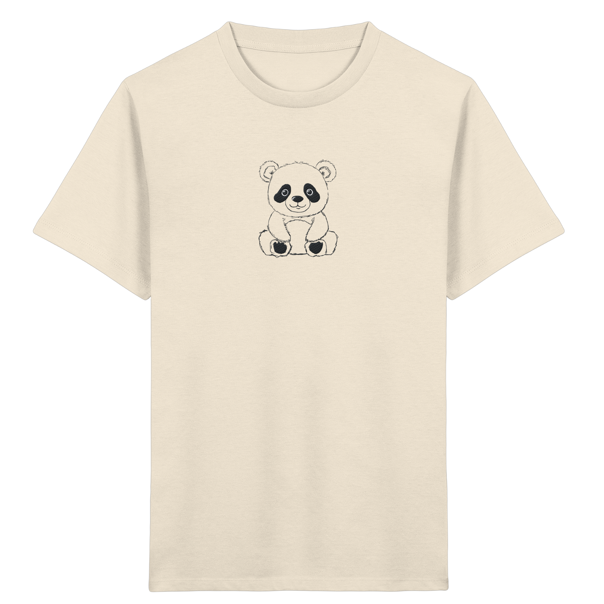 Pandabär gestickt  - Organic Shirt for Kids