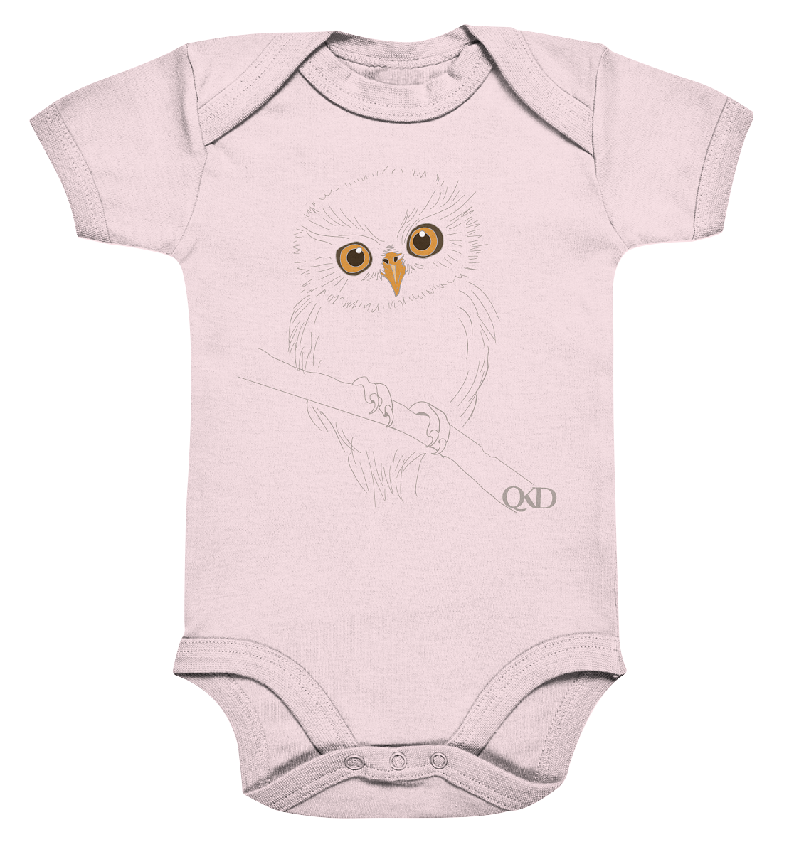 Eulen Druck  - Organic Baby Bodysuit