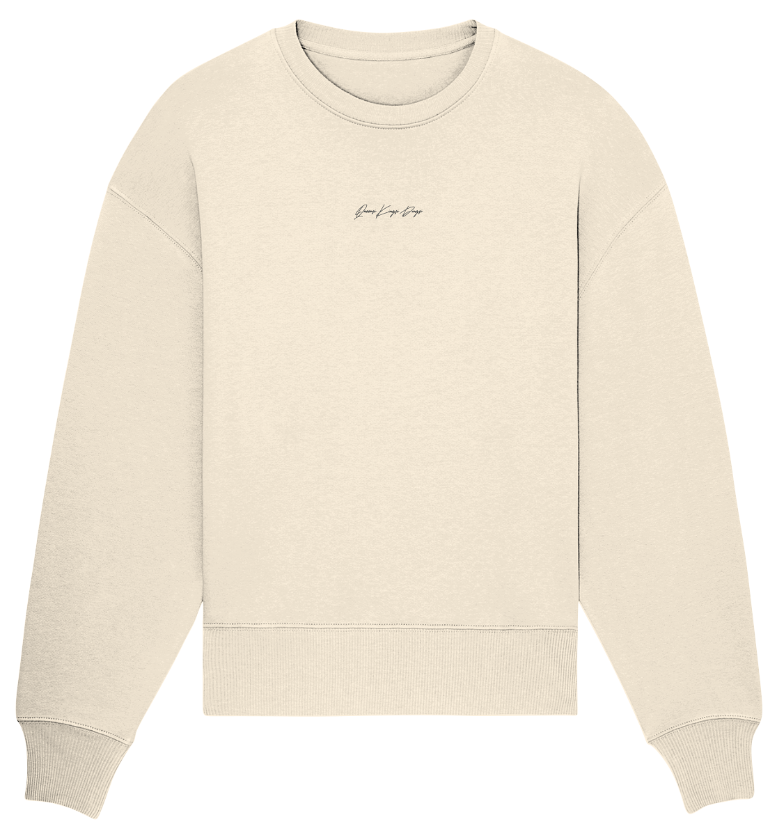 Oversize Sweatshirt mit gesticktem Schriftzug