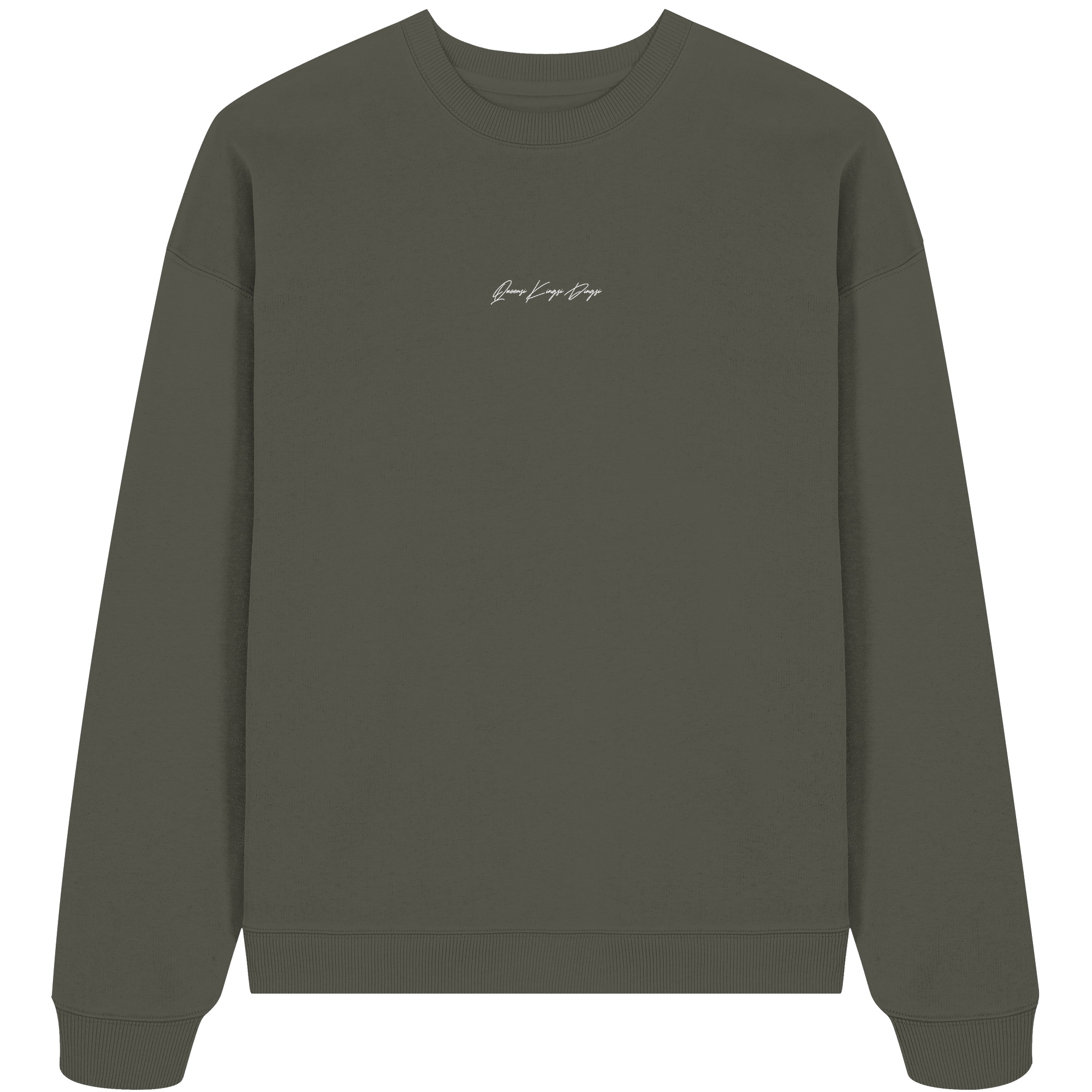 Oversize Sweatshirt mit gesticktem Schriftzug
