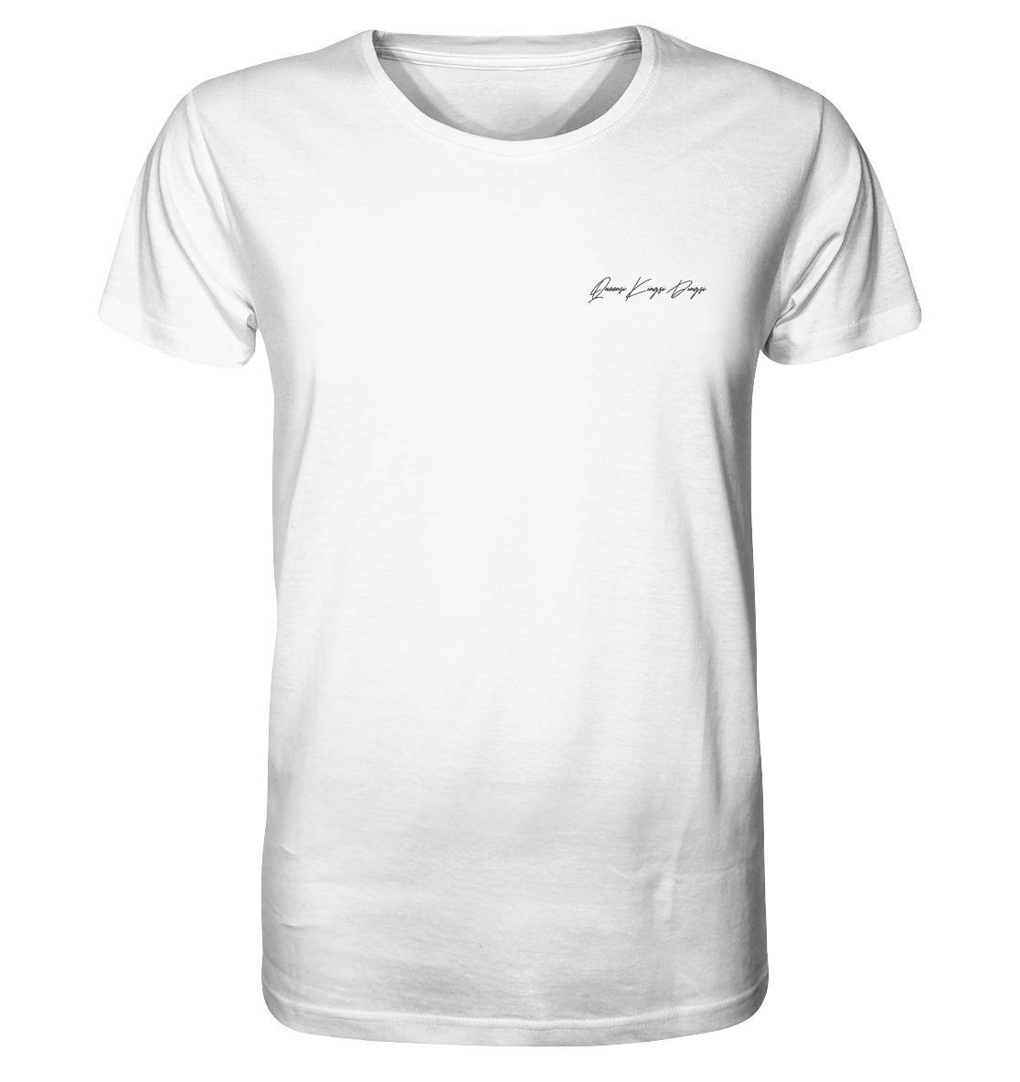 Schriftzug schwarz auf Pastell  - Organic Shirt (Stick)