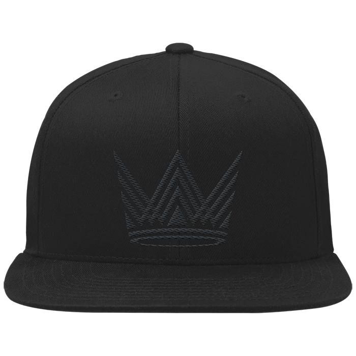 Krone schwarz gestickt - Organic Snapback